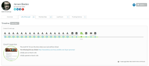 lead scoring klntgedrag registreren in Sharpspring